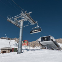 Bergstation der Sesselbahn Sparrhorn, März 2022
