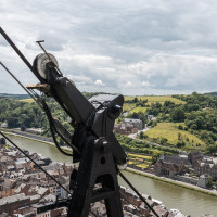 Laufwerk der Luftseilbahn Citadelle de Dinant, Juni 2024