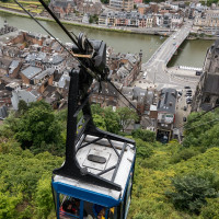 Luftseilbahn Citadelle de Dinant, Juni 2024