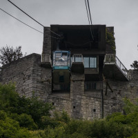 Bergstation der Luftseilbahn Citadelle de Dinant, Juni 2024
