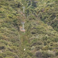 Streckenmitte der Luftseilbahn Lumino-Saurù, Oktober 2010