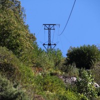 Strecke der parallelen Transportbahn zum Kloster, Oktober 2010