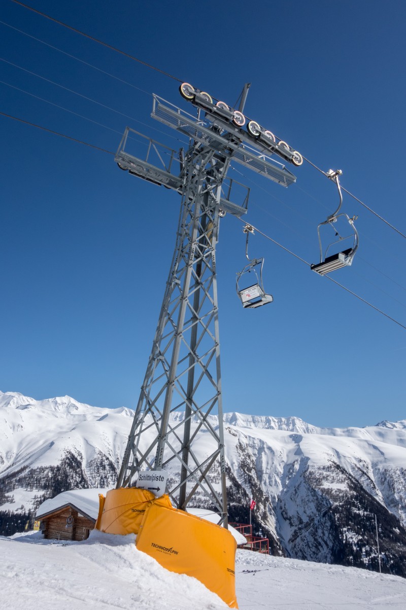 Sesselbahn Bellwald-Richinen, April 2018