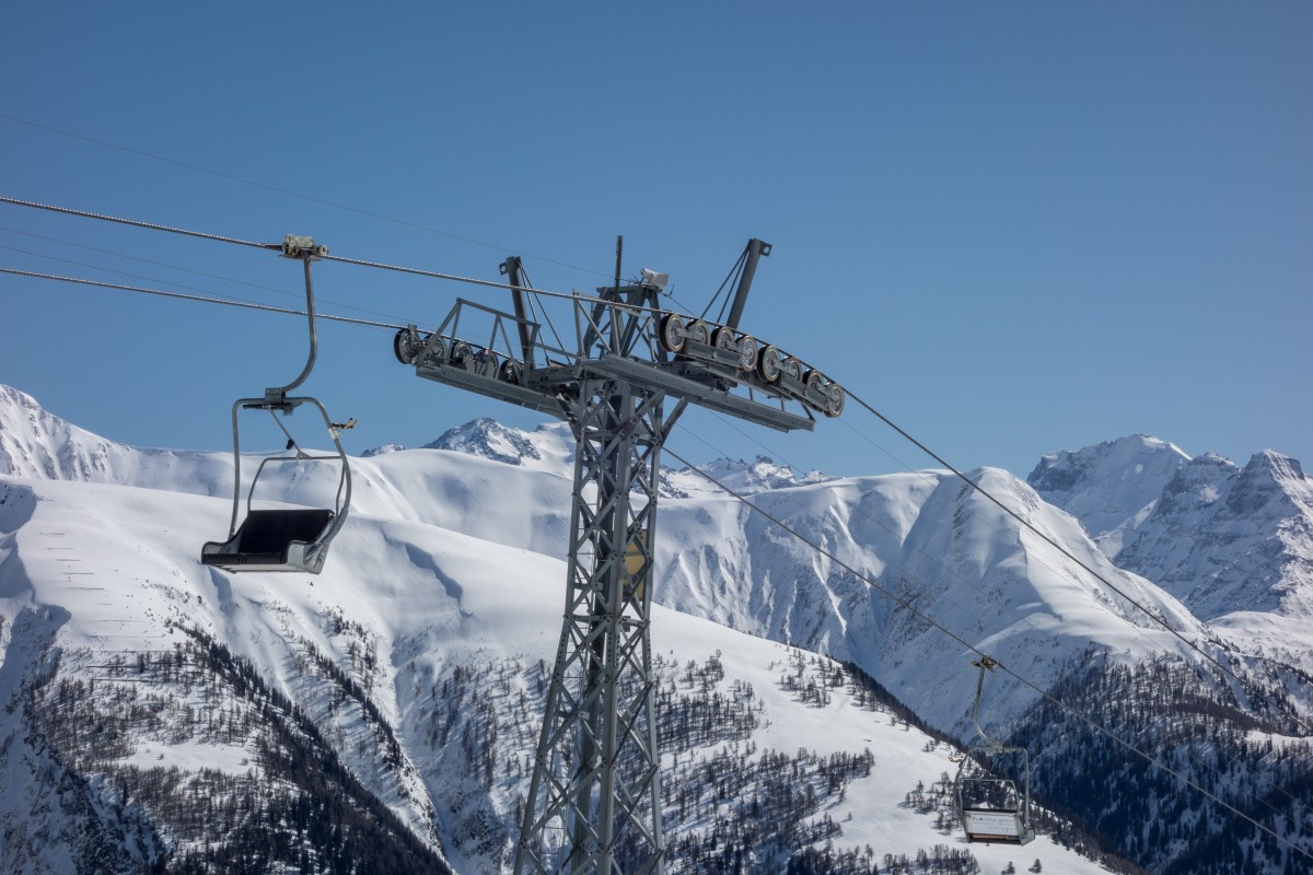 Sesselbahn Bellwald-Richinen, April 2018