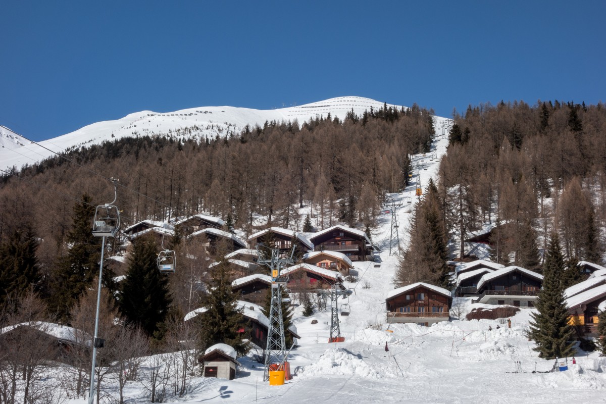 Sesselbahn Bellwald-Richinen, April 2018