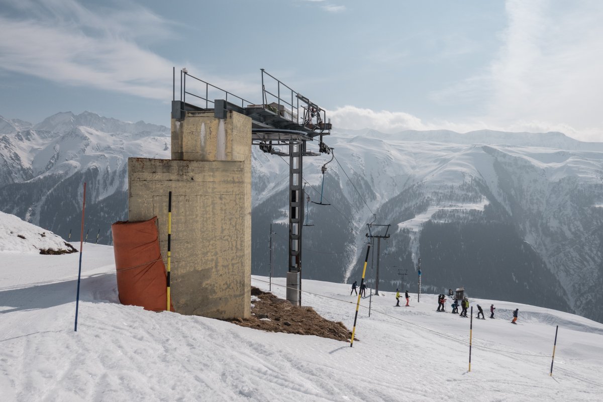 Bergstation des Schlepplifts Fleschen, März 2022