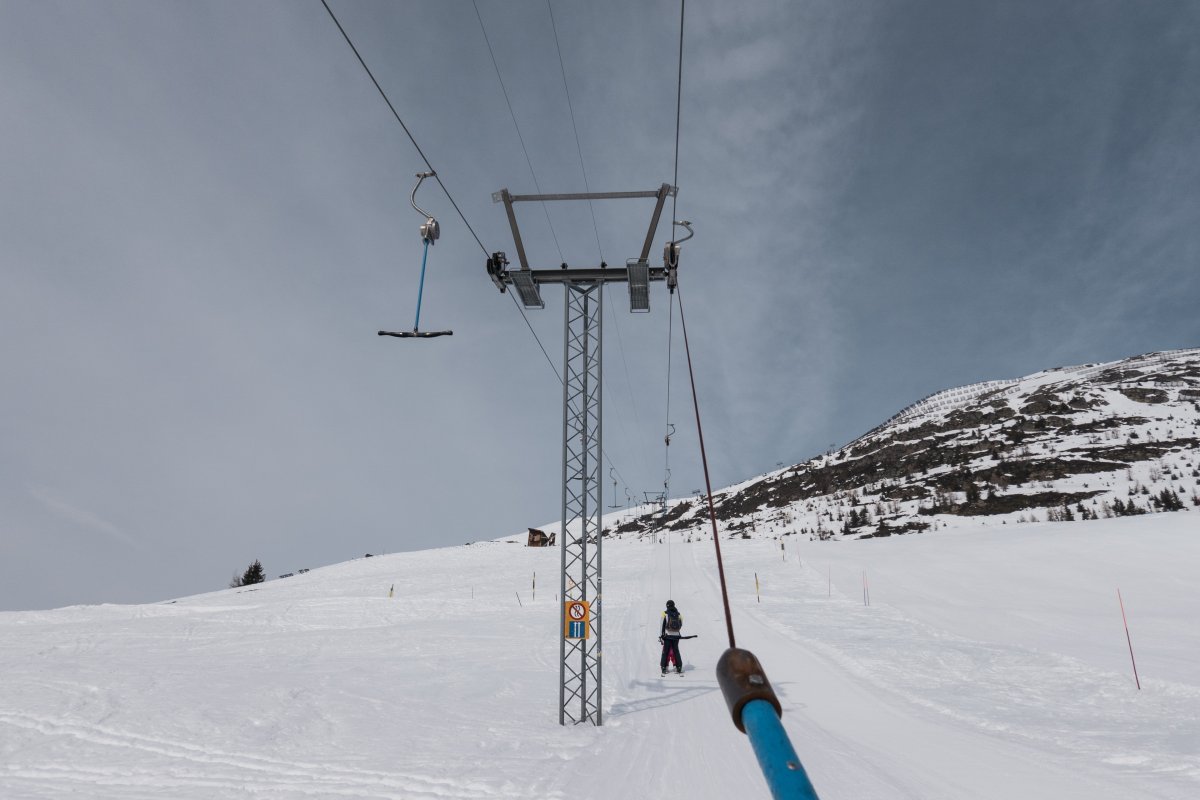 Schlepplift Fleschen, März 2022