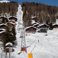 Sesselbahn Bellwald-Richinen, April 2018