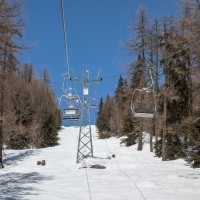 Sesselbahn Bellwald-Richinen, April 2018