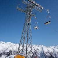 Sesselbahn Bellwald-Richinen, April 2018