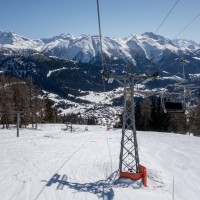 Sesselbahn Bellwald-Richinen und Schlepplift Matten, April 2018