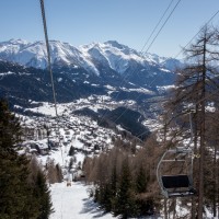 Sesselbahn Bellwald-Richinen, April 2018