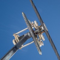 Klemme der Sesselbahn Bellwald-Richinen, April 2018