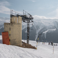 Bergstation des Schlepplifts Fleschen, März 2022