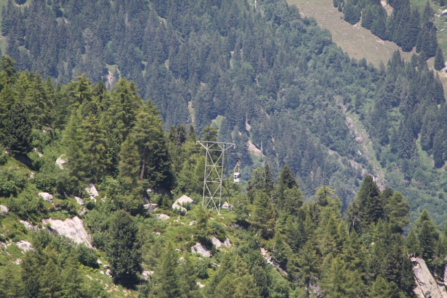 Luftseilbahn Pranzaira-Albigna, Juli 2010