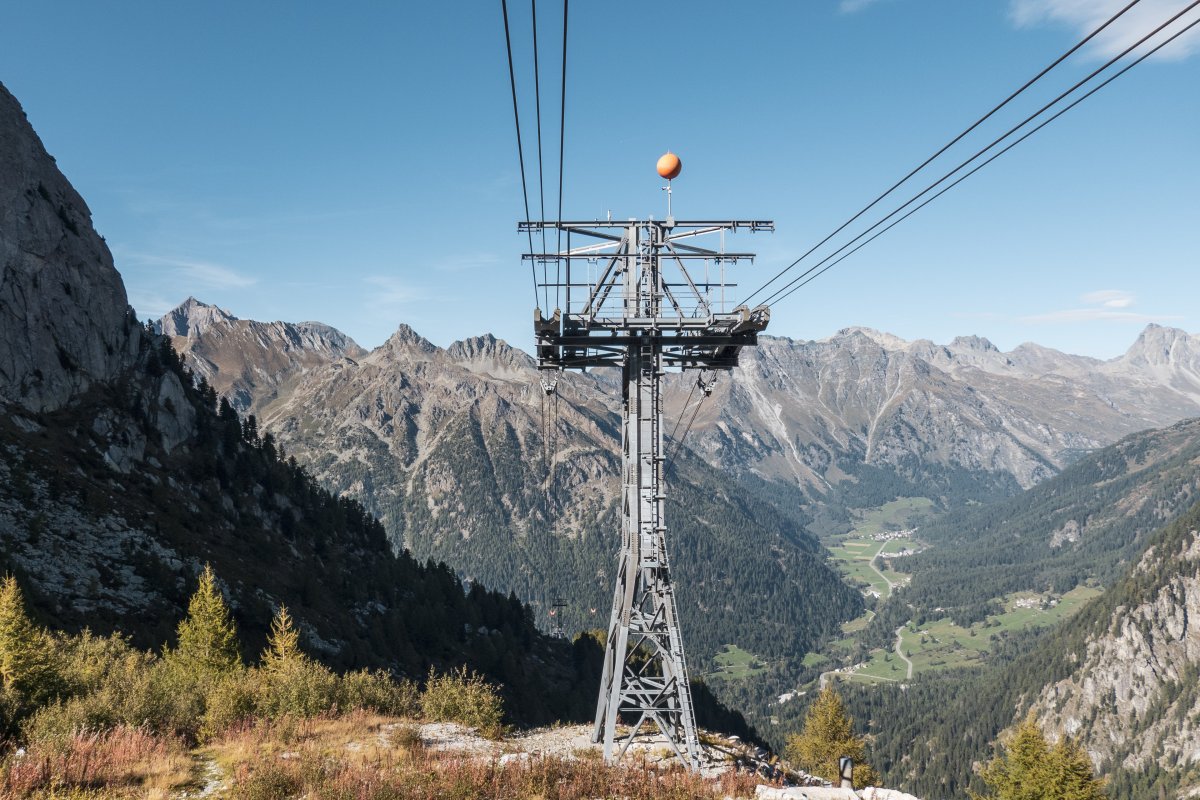 Luftseilbahn Pranzaira-Albigna, September 2023