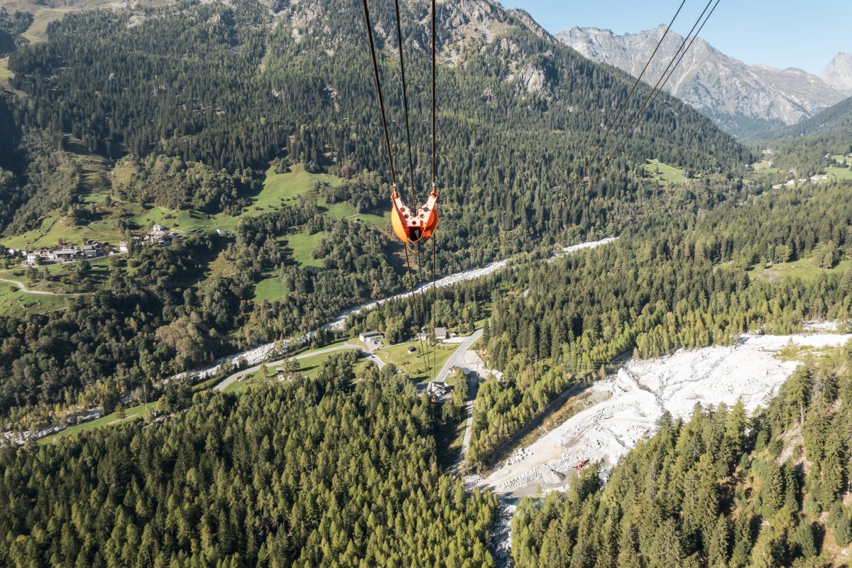 Luftseilbahn Pranzaira-Albigna, September 2023