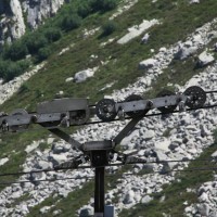 Laufwerk der Luftseilbahn Pranzaira-Albigna, Juli 2010