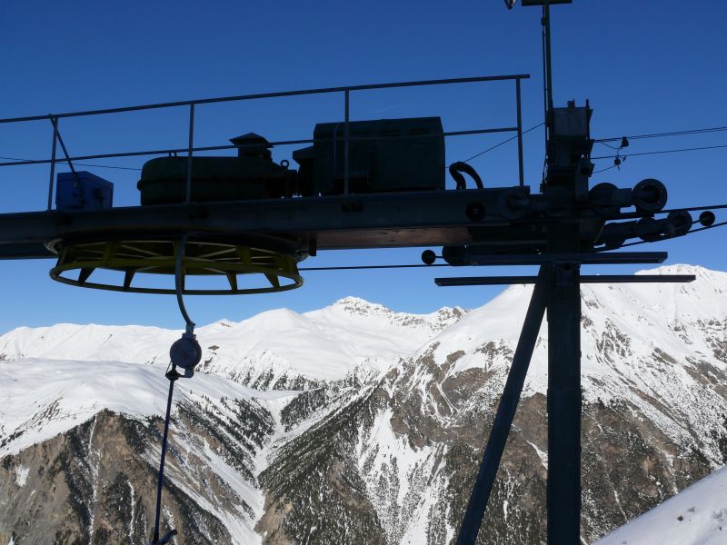 Talstation des Schlepplifts Piz Darlux, Dezember 2007