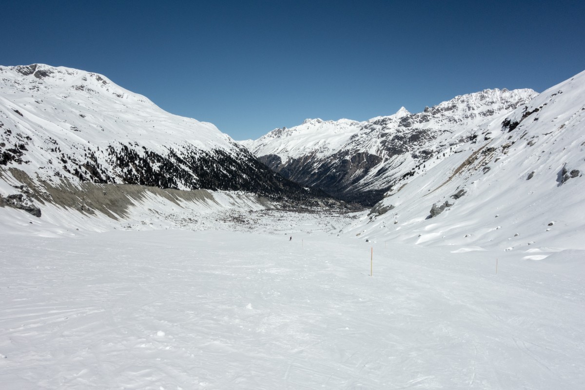 Skiroute über den Morteratschgletscher