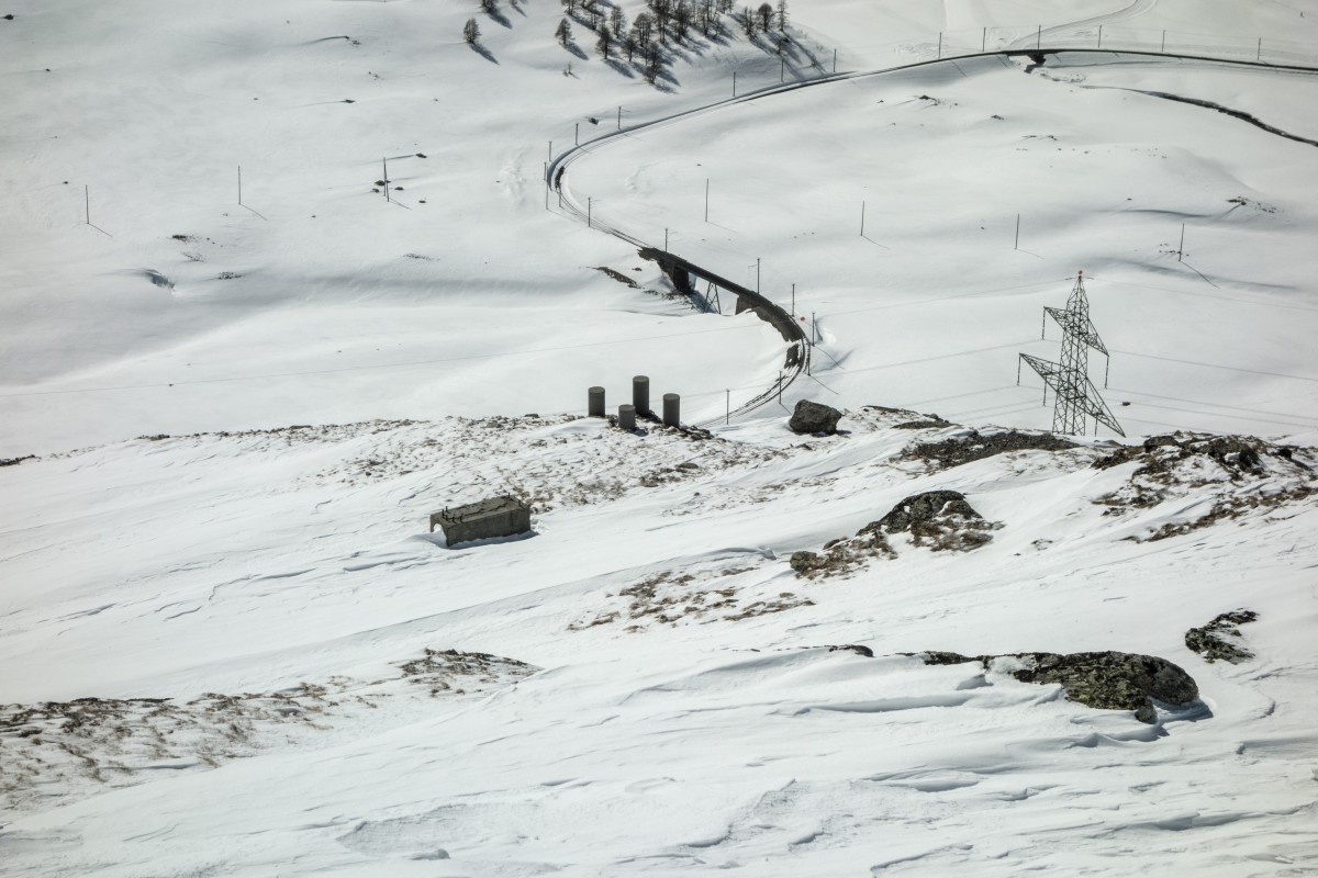 Ehemalige Bergstation der Sesselbahn Vallin - Pas Chüra