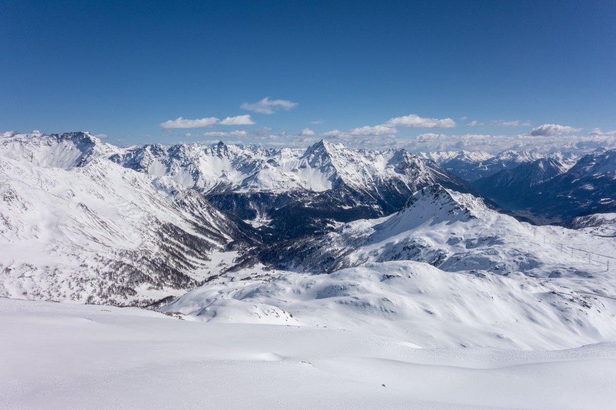 Panorama vom Piz Lagalb, März 2019