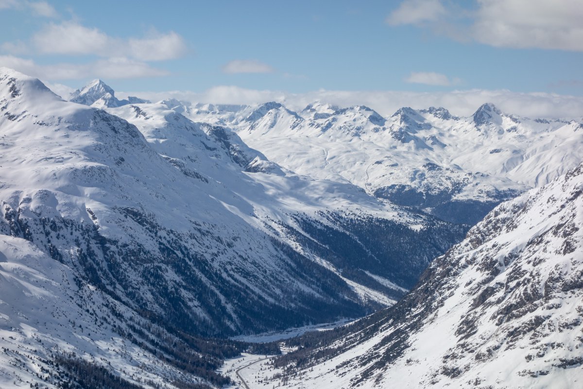 Panorama vom Piz Lagalb, März 2019