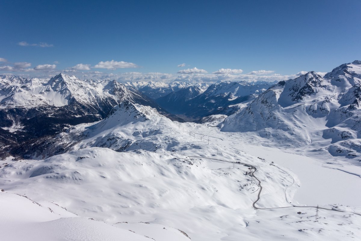 Panorama vom Piz Lagalb, März 2019