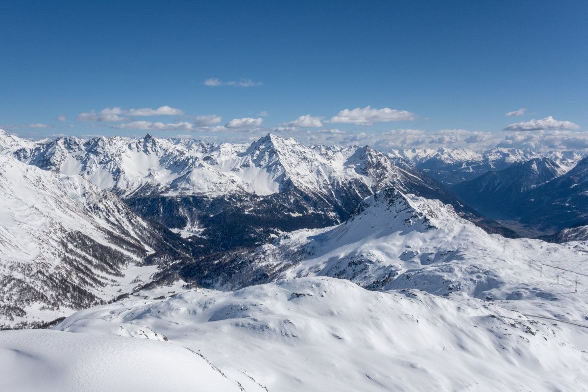 Panorama vom Piz Lagalb, März 2019
