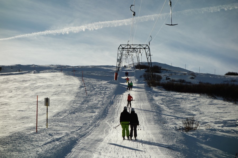 Schlepplift Bivio-Cuolmens, Dezember 2013