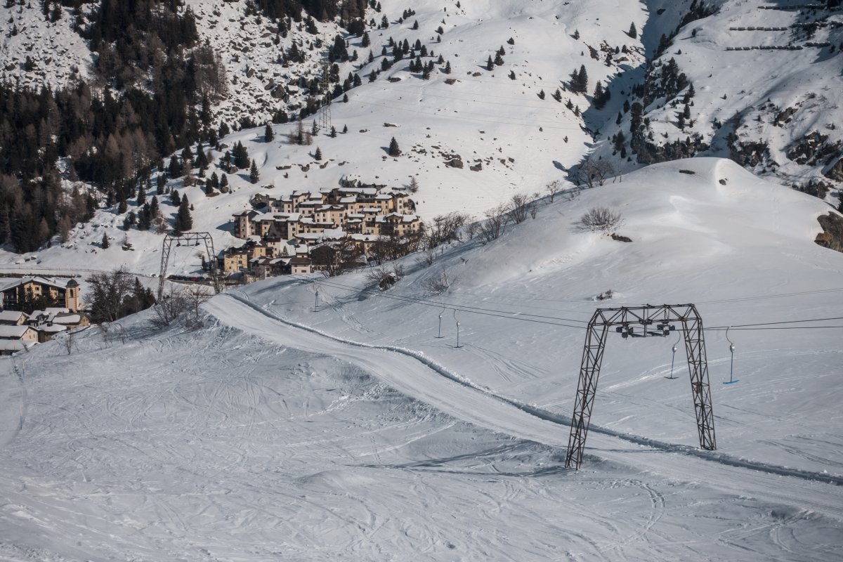 Schlepplift Bivio-Cuolmens, Februar 2021