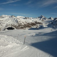 Abfahrt am Schlepplift Mot-Scalotta, Dezember 2013