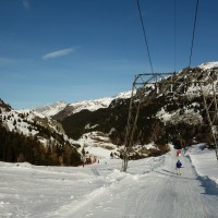 Schlepplift Bivio-Cuolmens, Dezember 2013