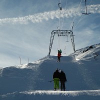 Schlepplift Bivio-Cuolmens, Dezember 2013