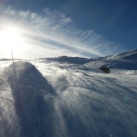 Am Nachmittag wurde der Föhnsturm merklich stärker, Dezember 2013