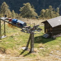 Talstation des Schlepplifts Stafla, September 2023