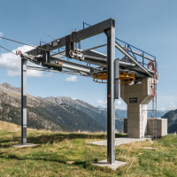 Talstation des Schlepplifts Guriner Furka, September 2023