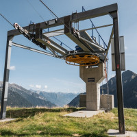 Talstation des Schlepplifts Guriner Furka, September 2023