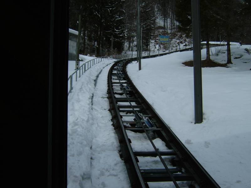 Standseilbahn Linthal-Braunwald, Februar 2006