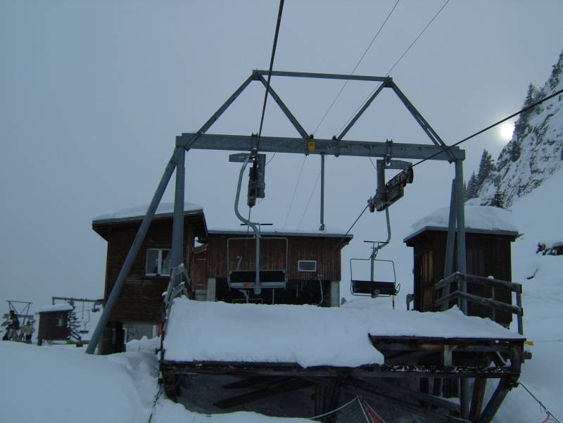 Sesselbahn Bächital-Seblegrat, Februar 2006