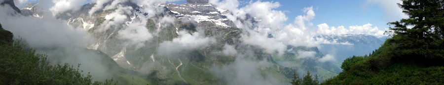 Panorama vom Seblengrat, Juli 2013