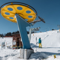 Talstation des Schlepplifts Parli-Alp Dado, Februar 2021