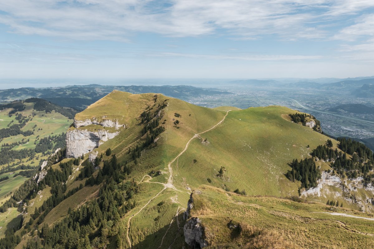 Panorama vom Hohen Kasten Richtung Bodensee