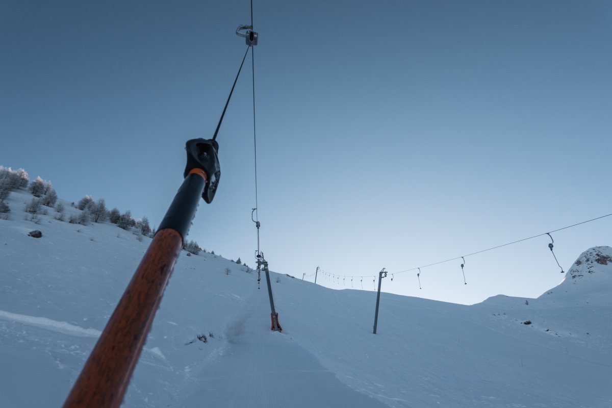 Schlepplift Grand Tsay, Februar 2023