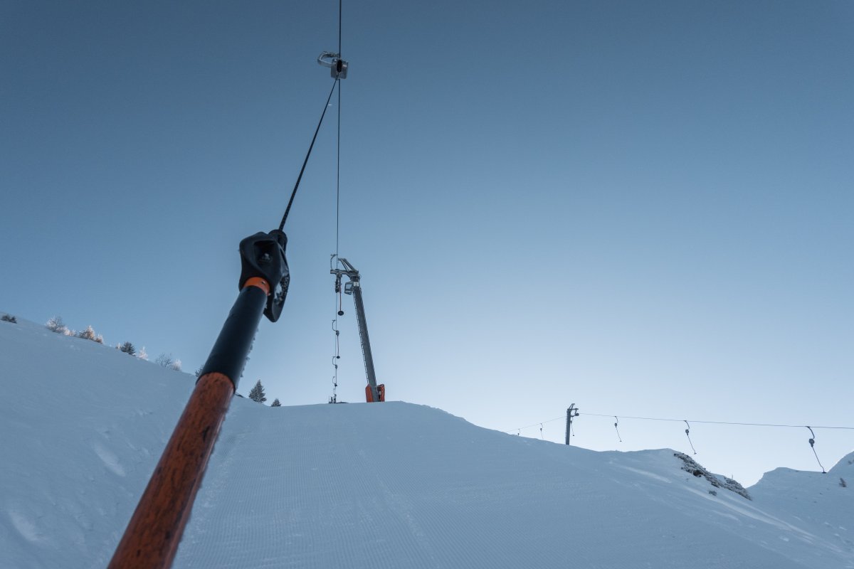 Schlepplift Grand Tsay, Februar 2023