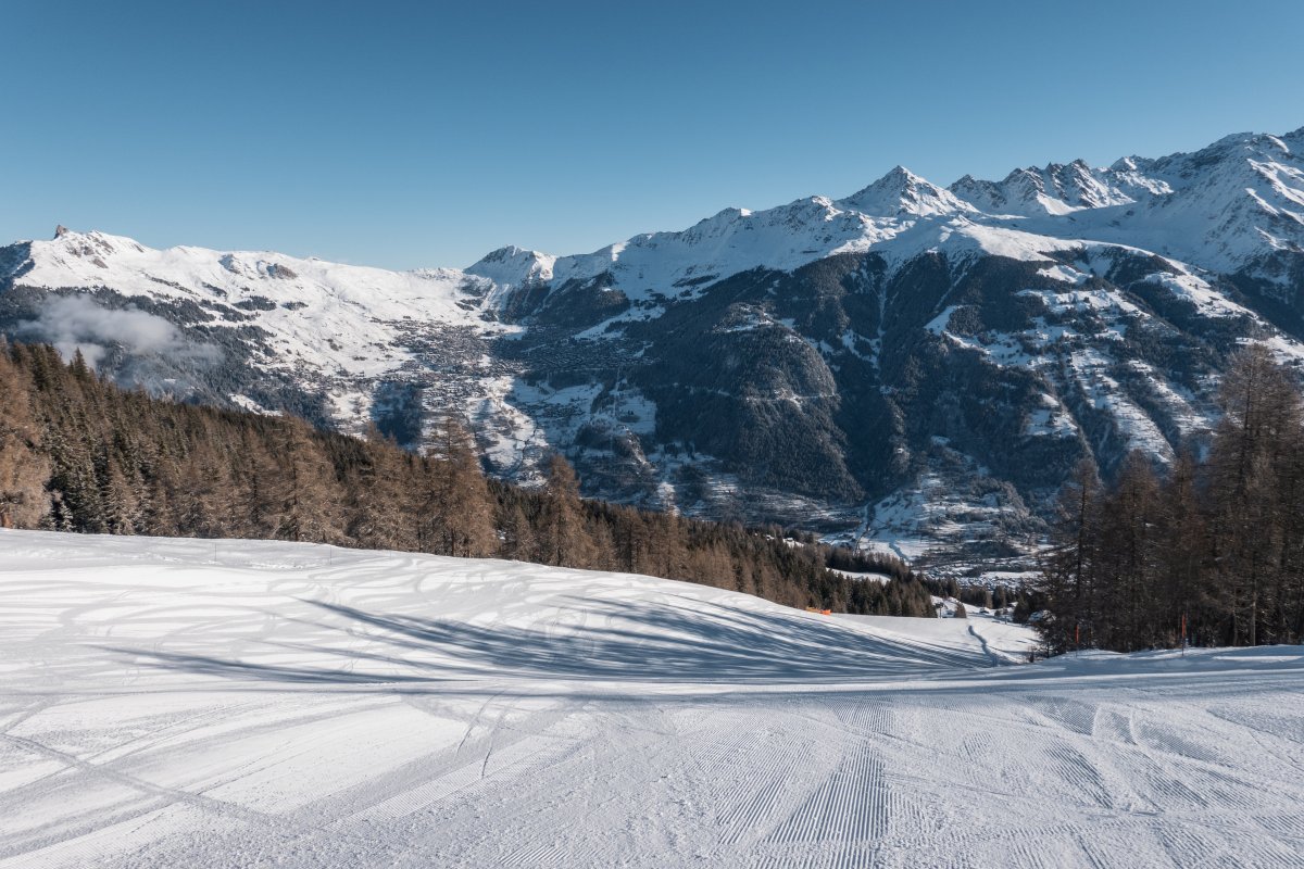 Abfahrt an der Sesselbahn Moay-Pasay, Februar 2023