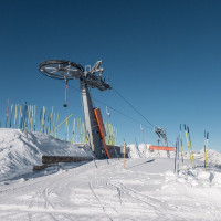 Bergstation des Schlepplifts Grand Tsay, Februar 2023