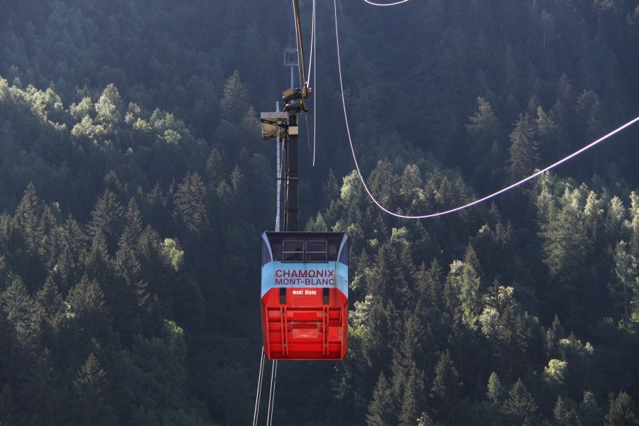 Luftseilbahn Chamonix-Plan de l'Aiguille, August 2011