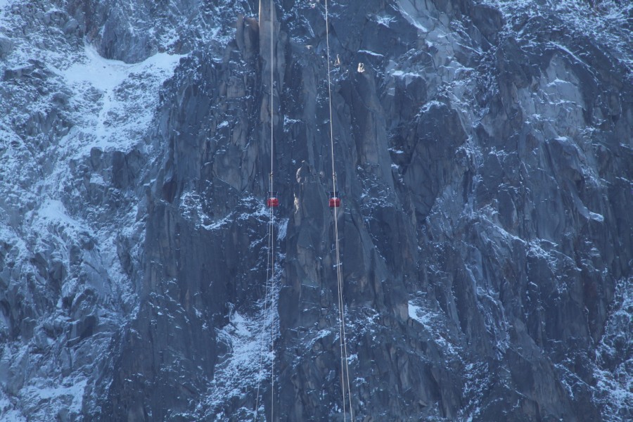 Luftseilbahn Plan de l'Aiguille-Aiguille du Midi, August 2011