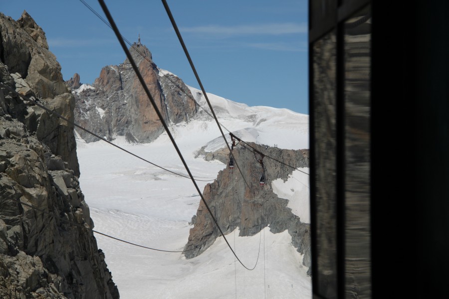 Gruppenumlaufbahn Vallée Blanche, August 2011